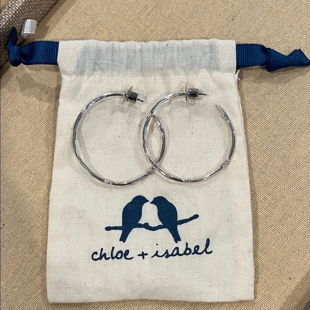 Chloe + Isabel Silver Branch Hoops Rep Exclusive